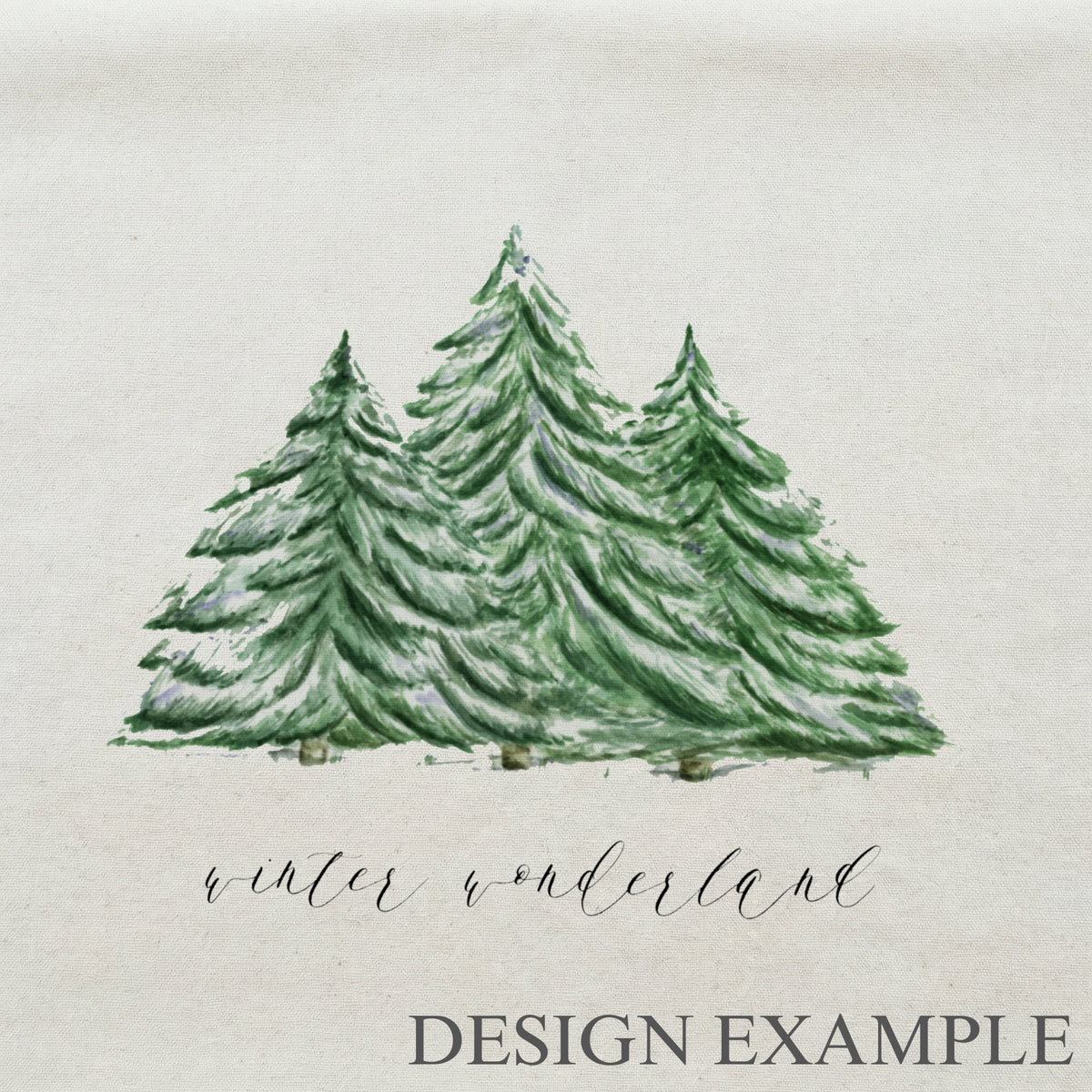 Throw Pillows - Winter Wonderland Watercolor