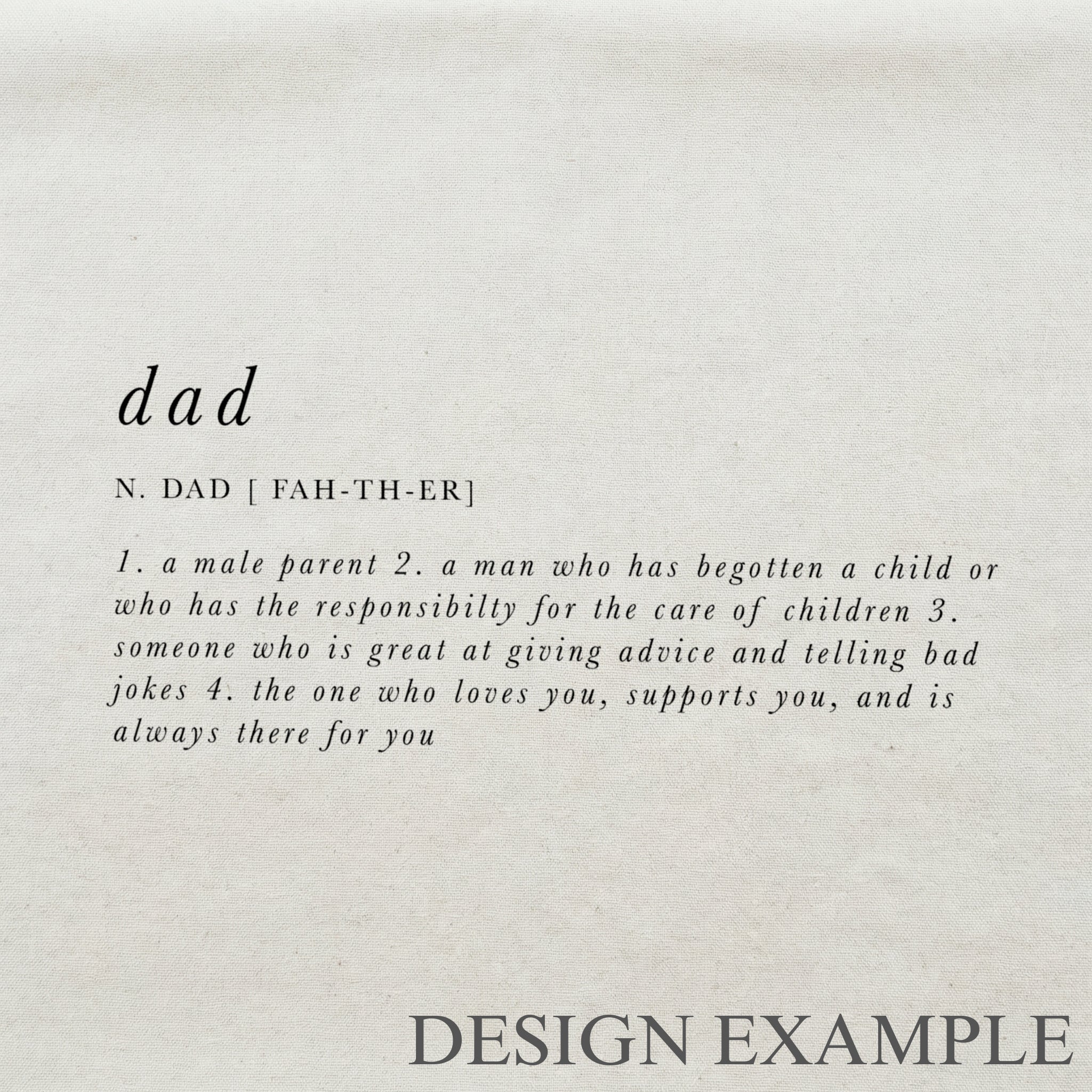 Throw Pillows - Dad Definition