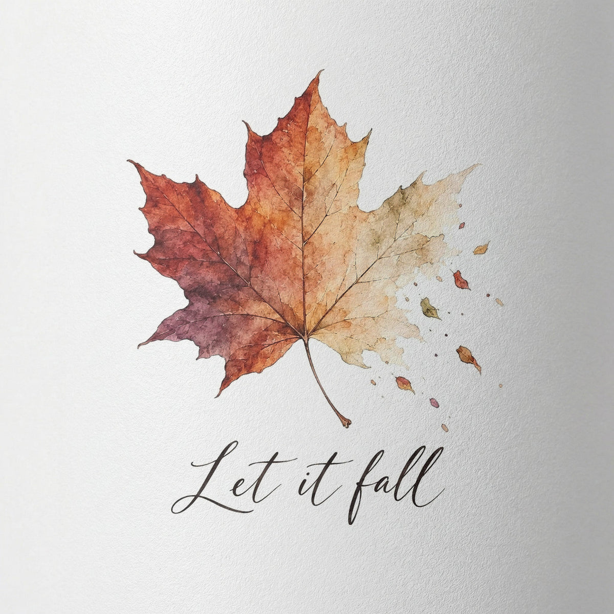 Let It Fall Maple Leaf 20 oz Printed Travel Mug