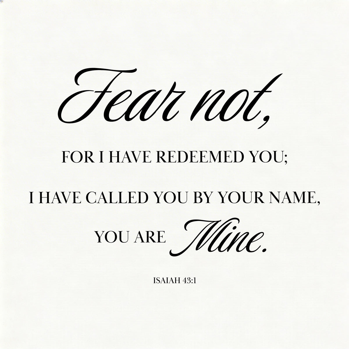 Wooden Frames - Isaiah 43 1
