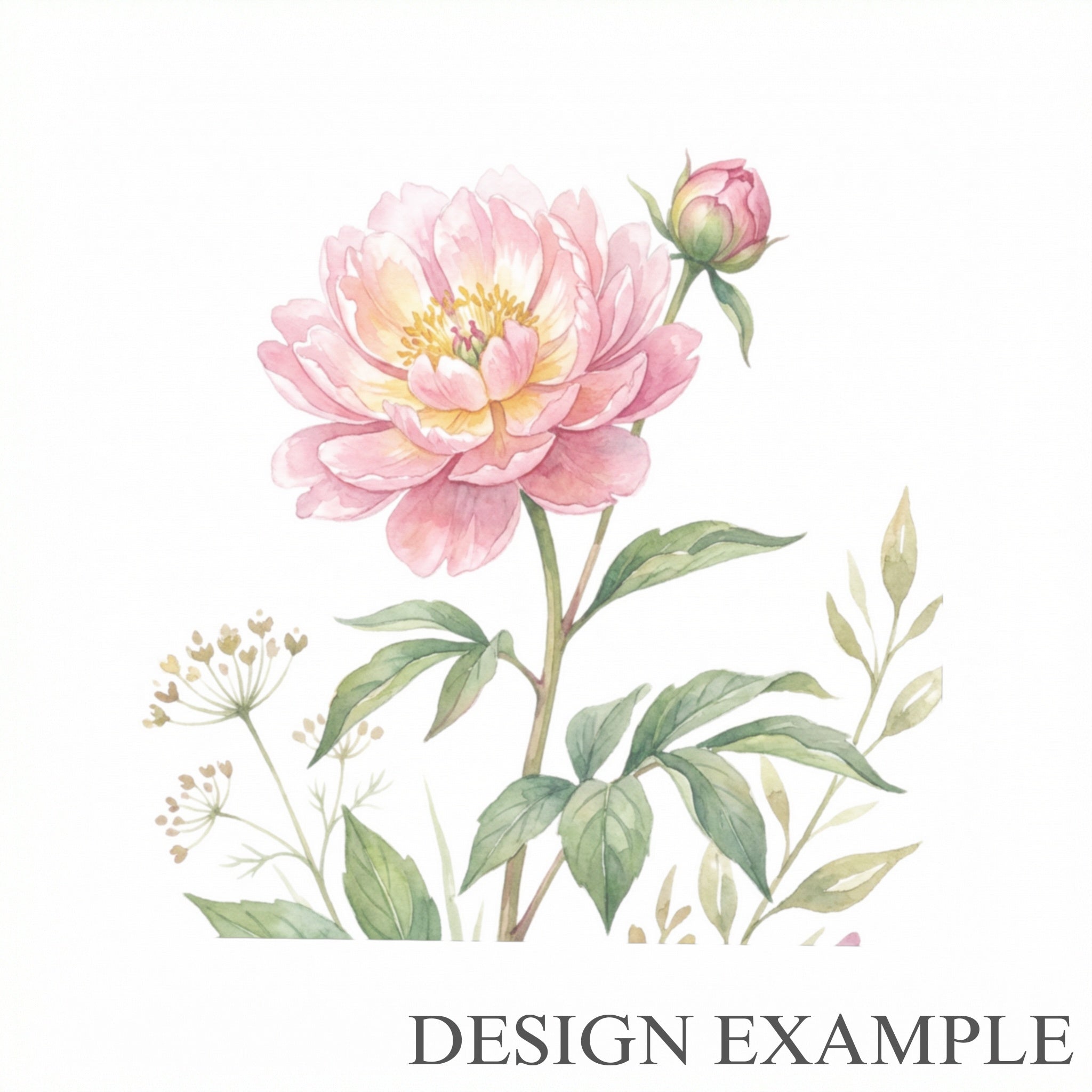 Wooden Frames - Pink Flower Bloom