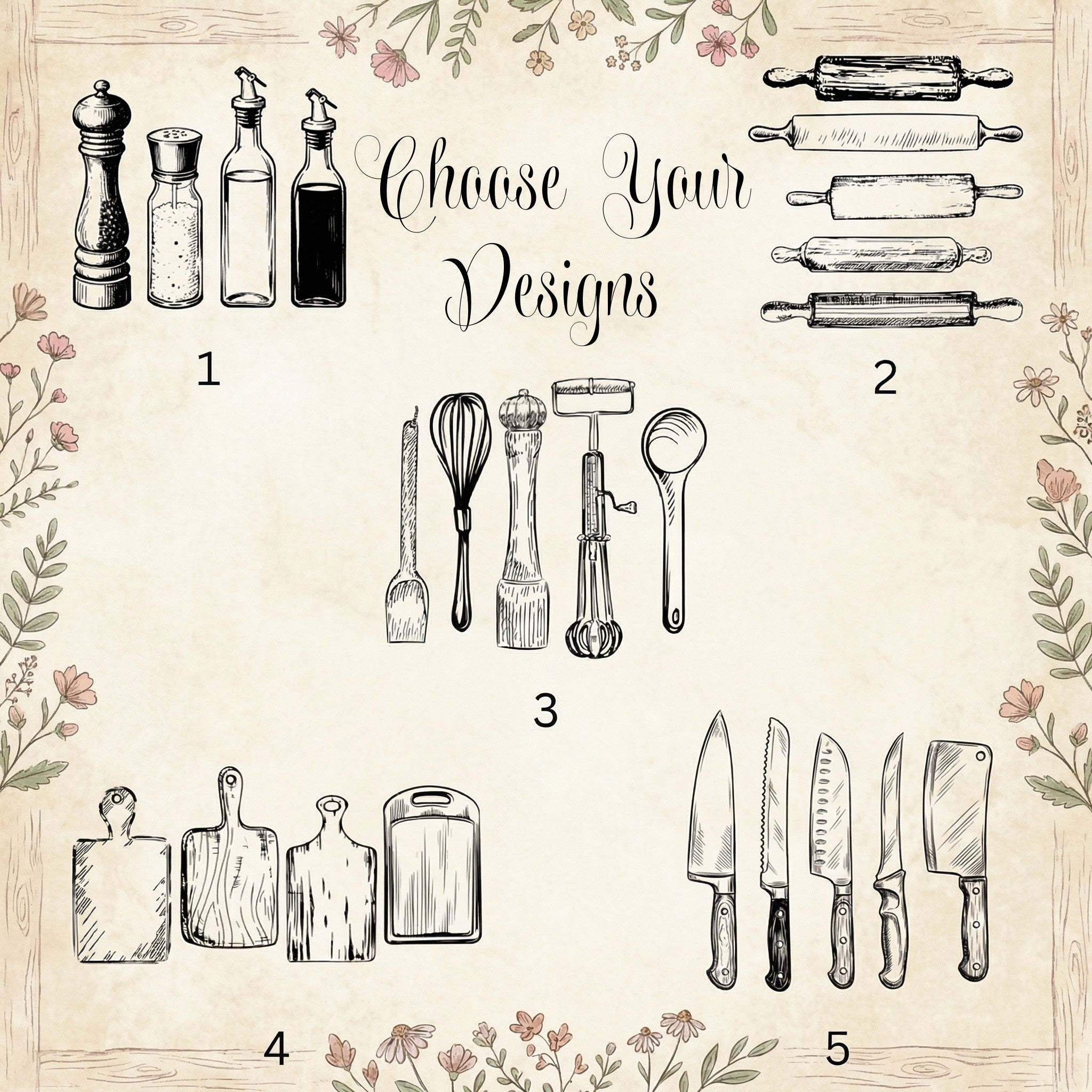 Tea Towel - Kitchen Tools Bundle