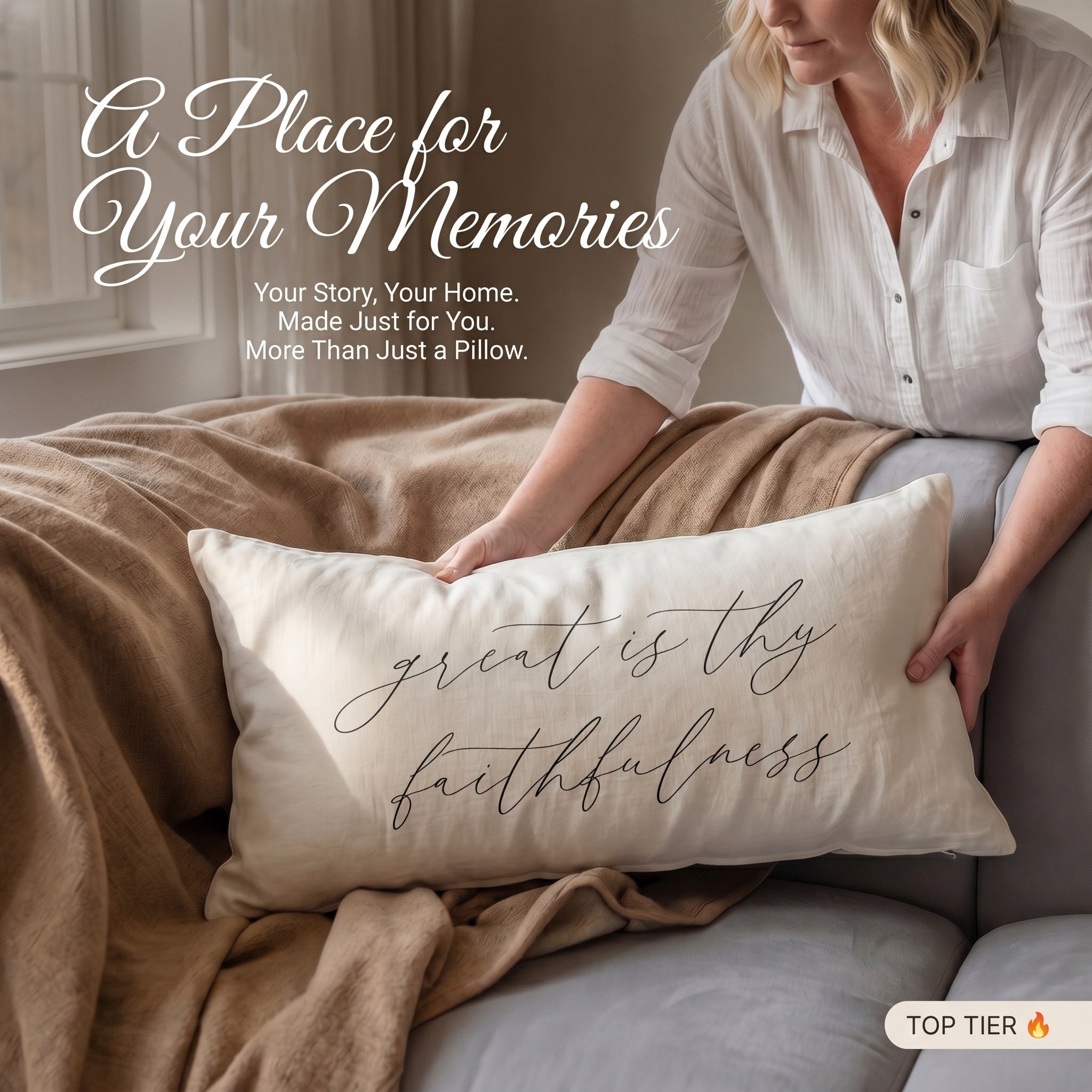 Lumbar Pillows - Great is Thy Faithfulness
