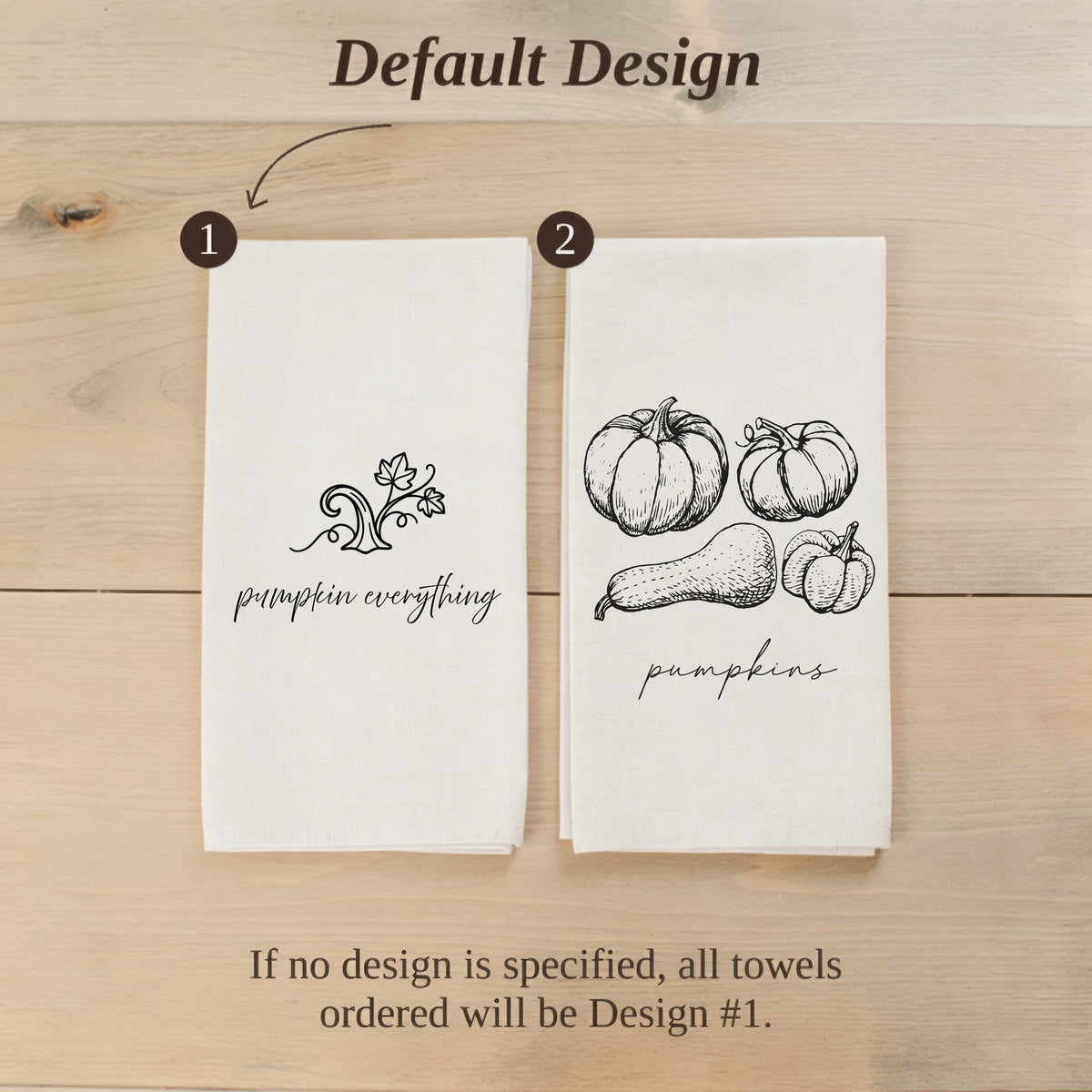 Pumpkin Everything Stem Cotton Tea Towel
