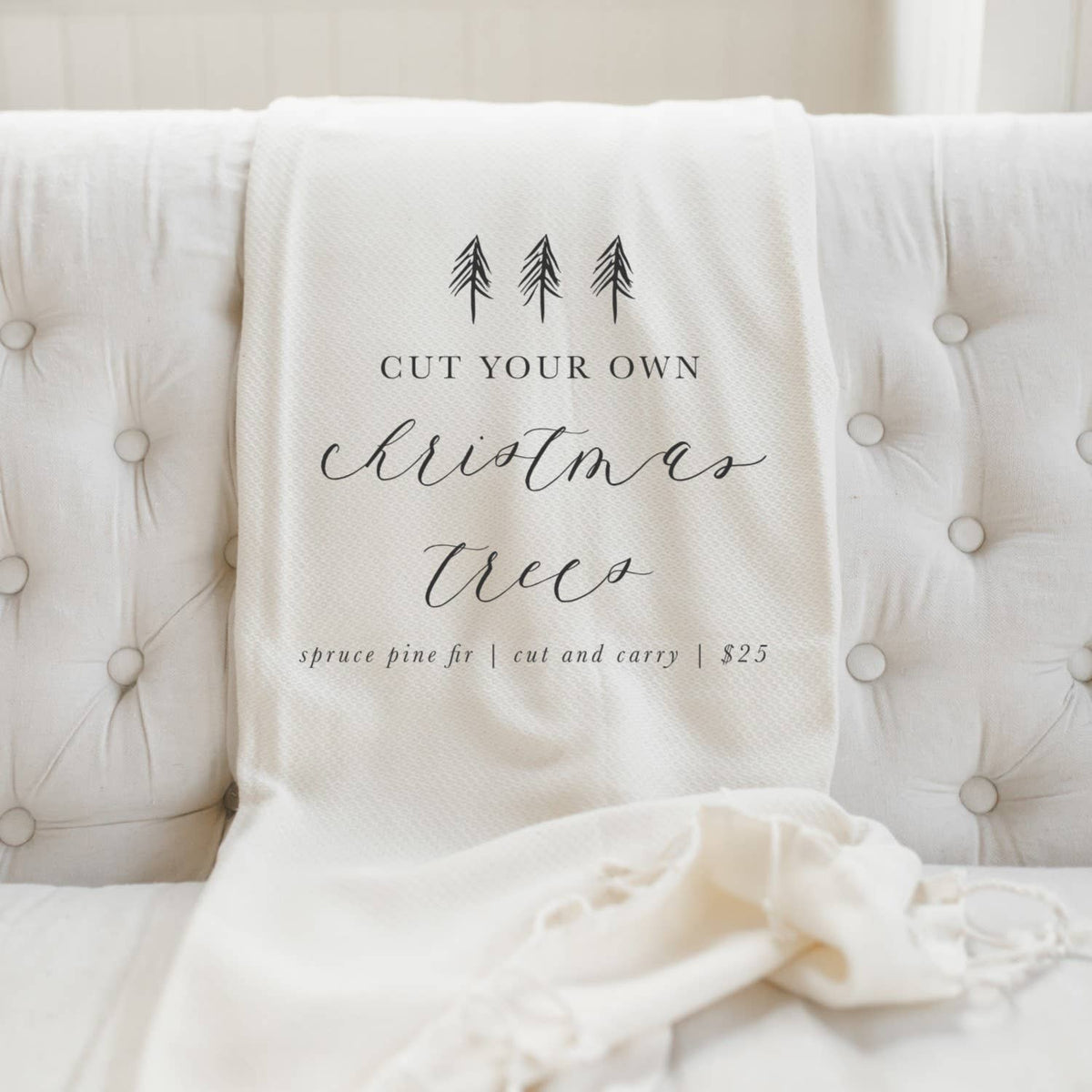 Throw Blankets - Cut Your Own Christmas Tree