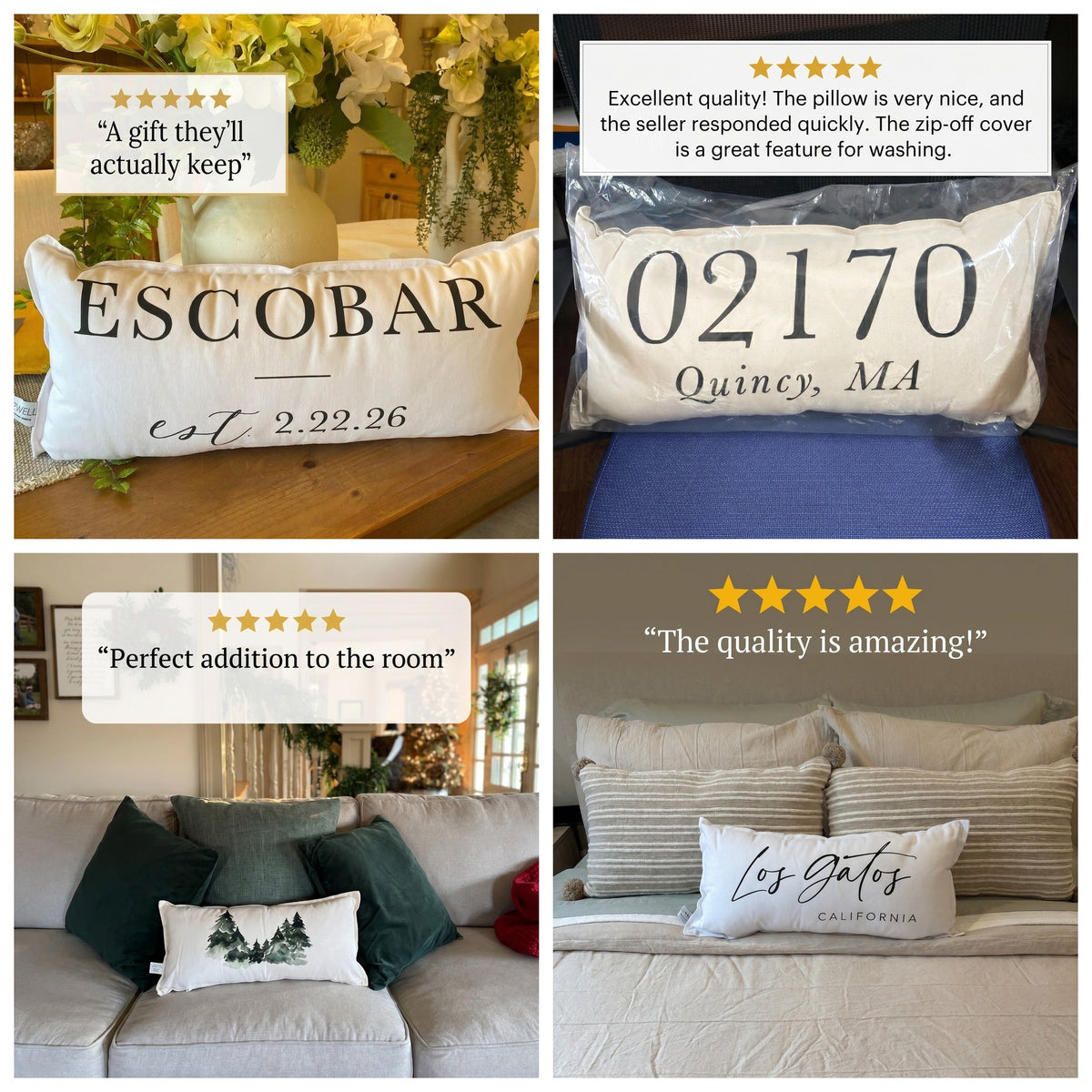 Lumbar Pillows - Merry Script