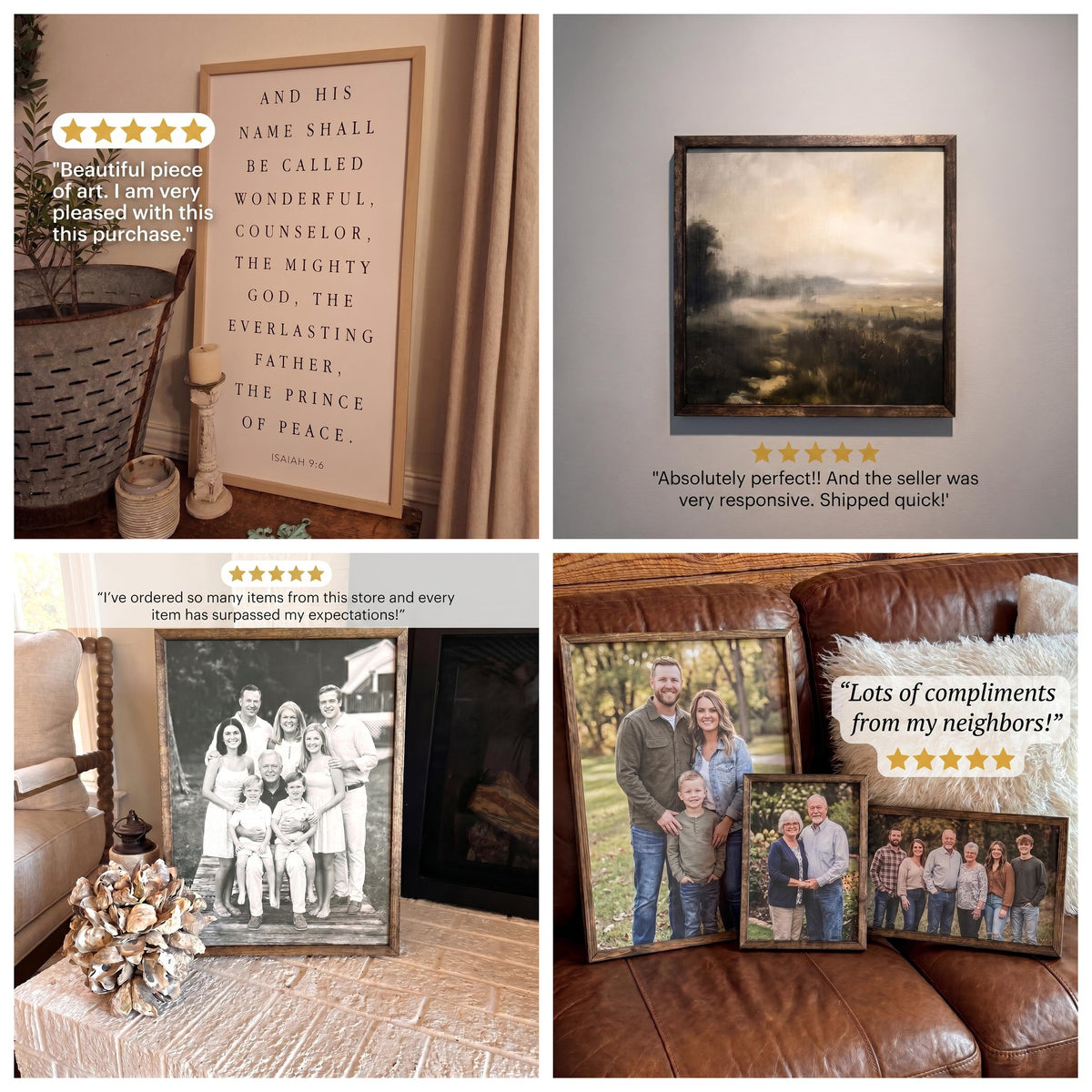 Wooden Frames - Bright Wildflowers Vertical
