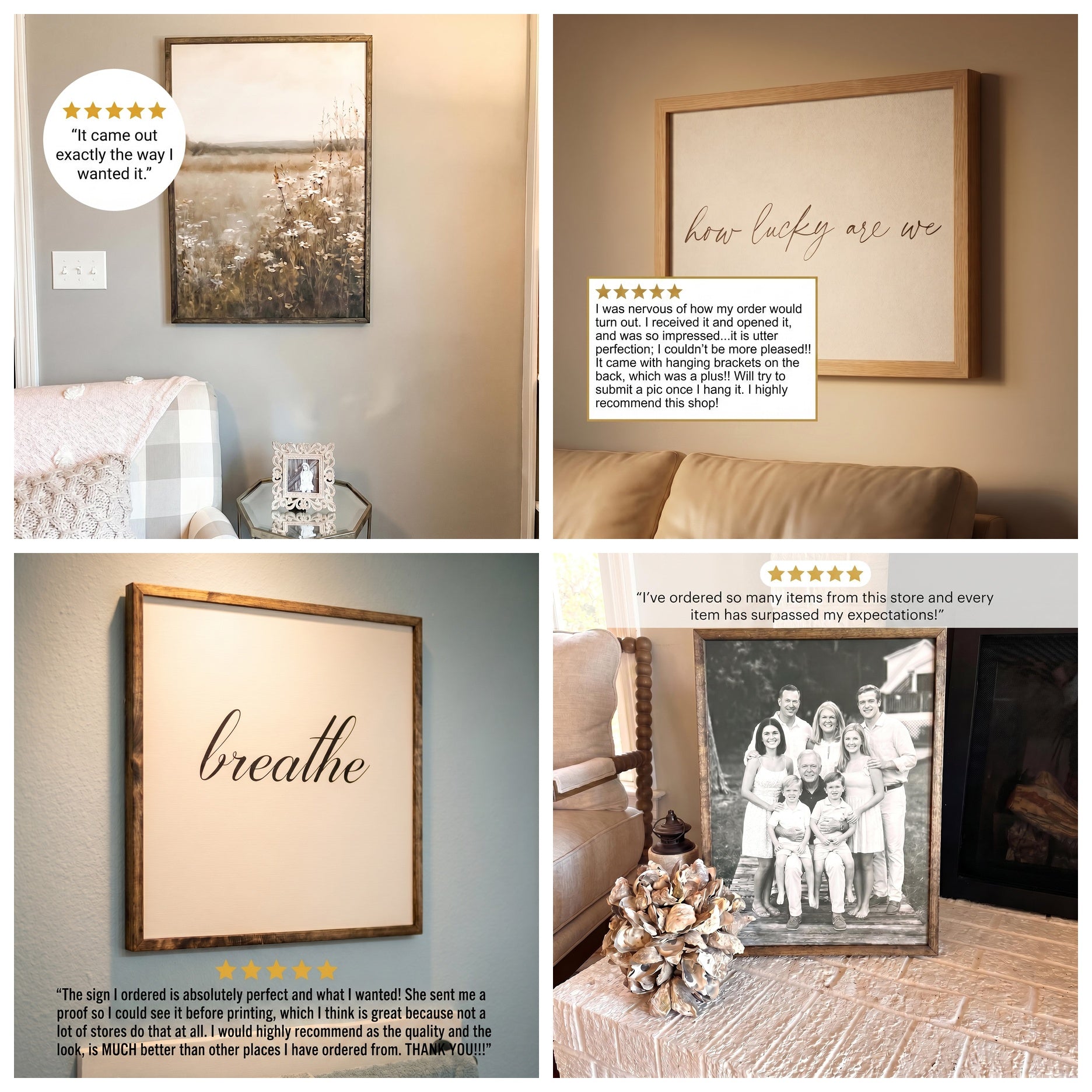 Wooden Frames - Blue Green Autumn