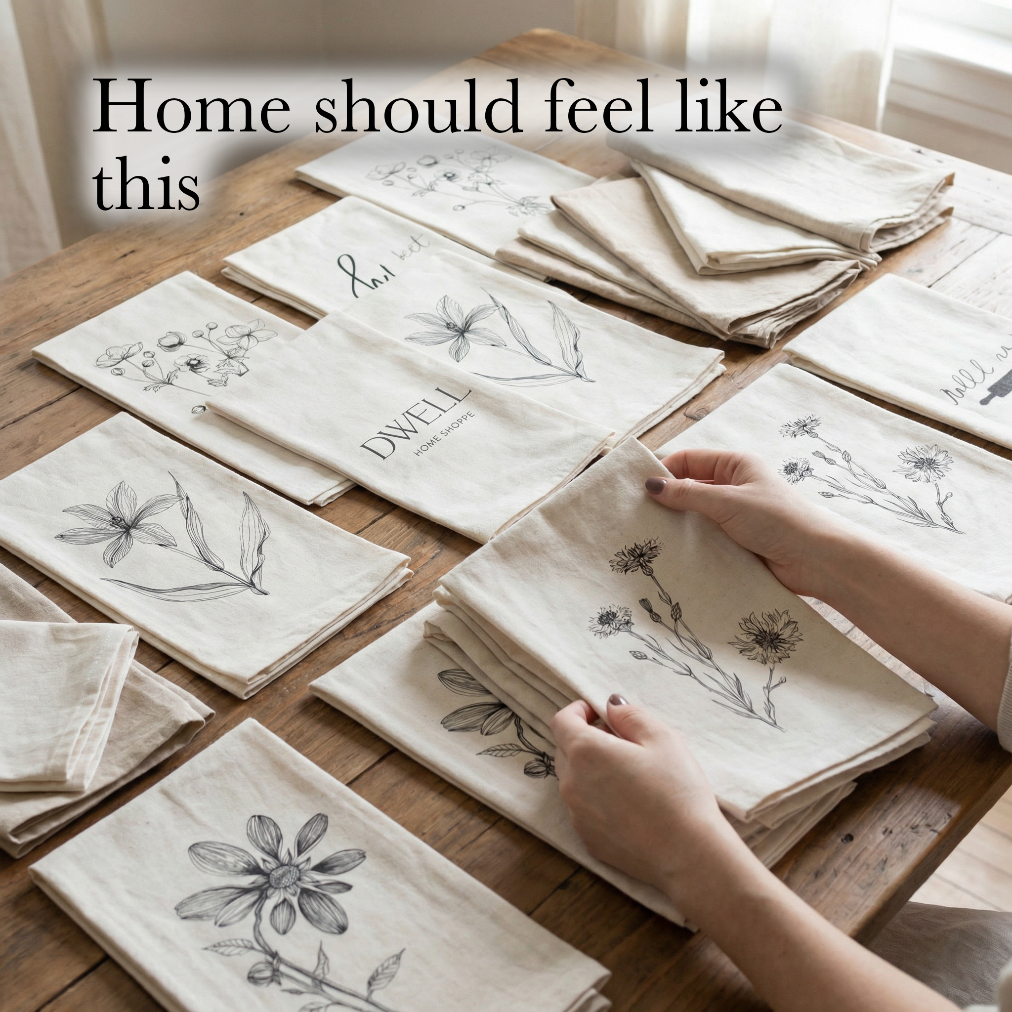 Tea Towel - Thrive Wildflower