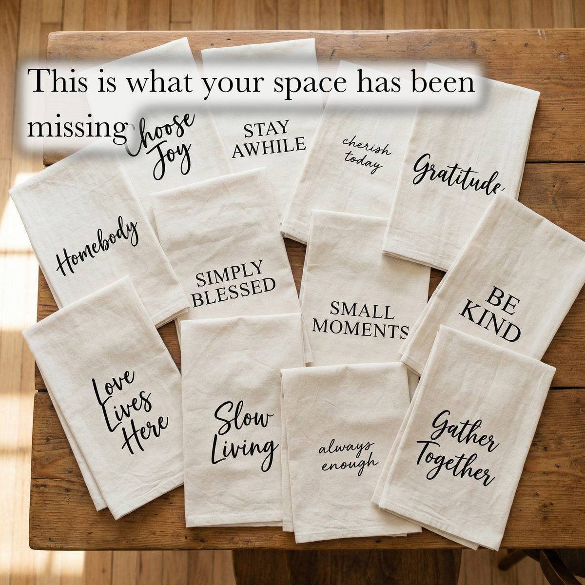 Tea Towel - Thankful Always