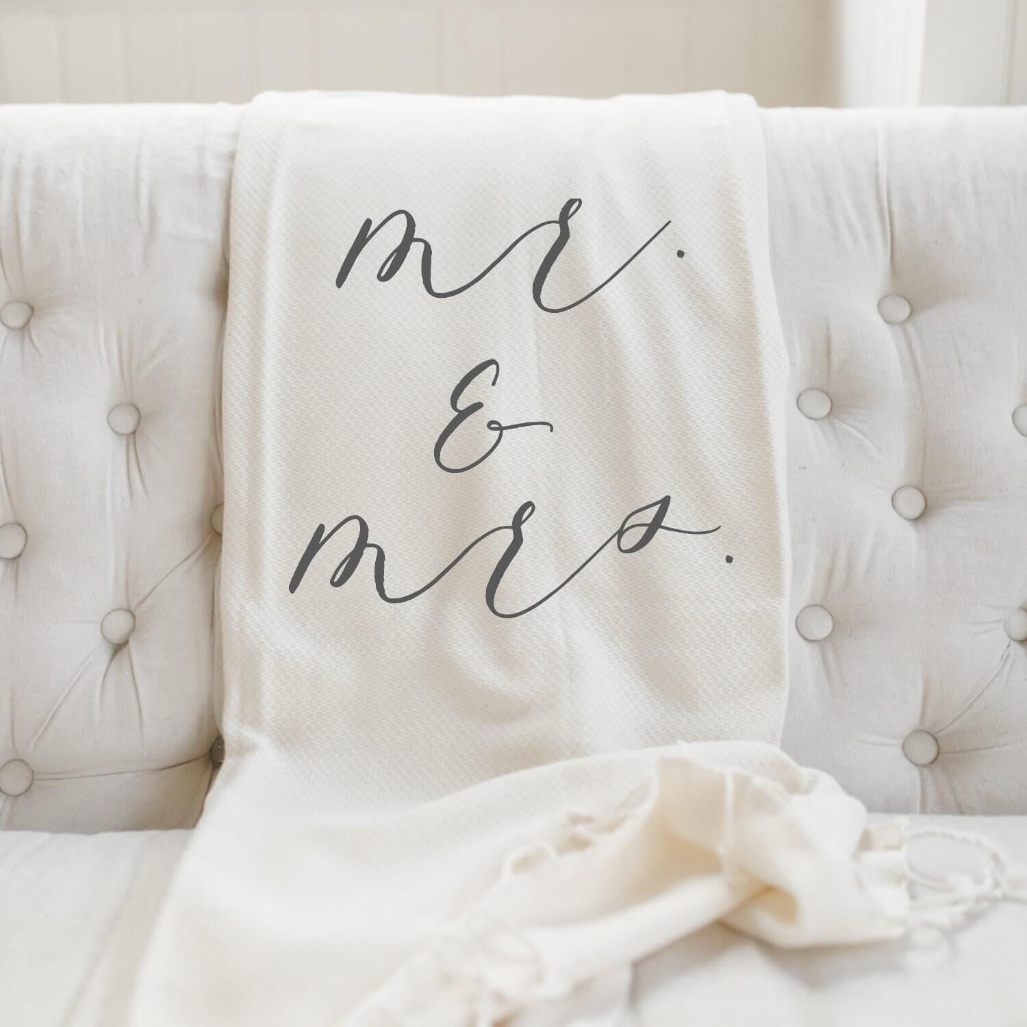 Throw Blankets - Mr. & Mrs.