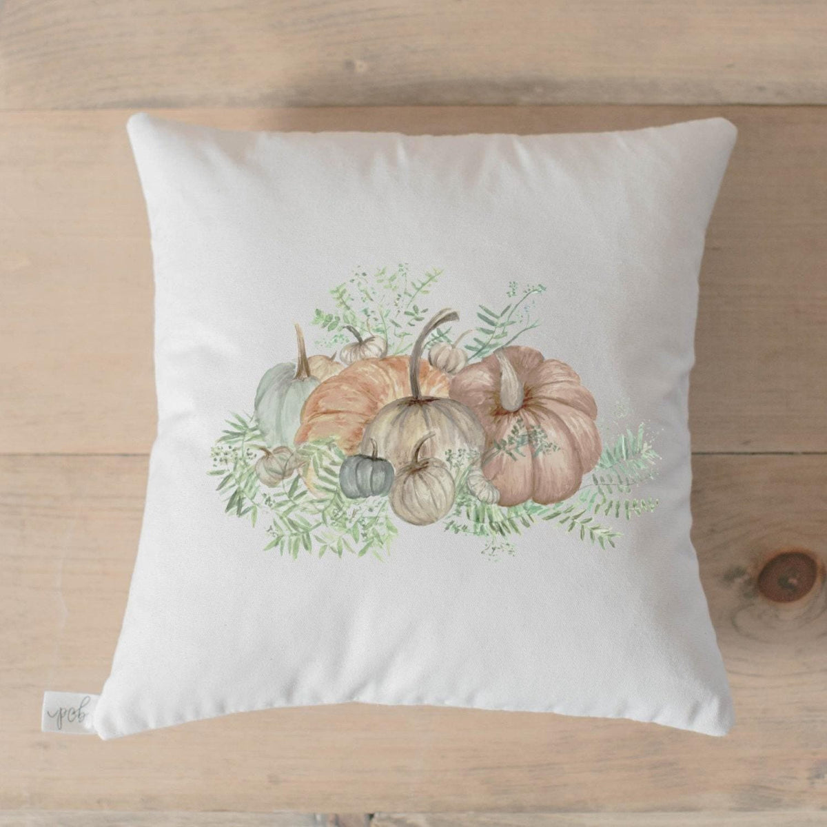 Throw Pillows - Pumpkin Bunch Watercolor