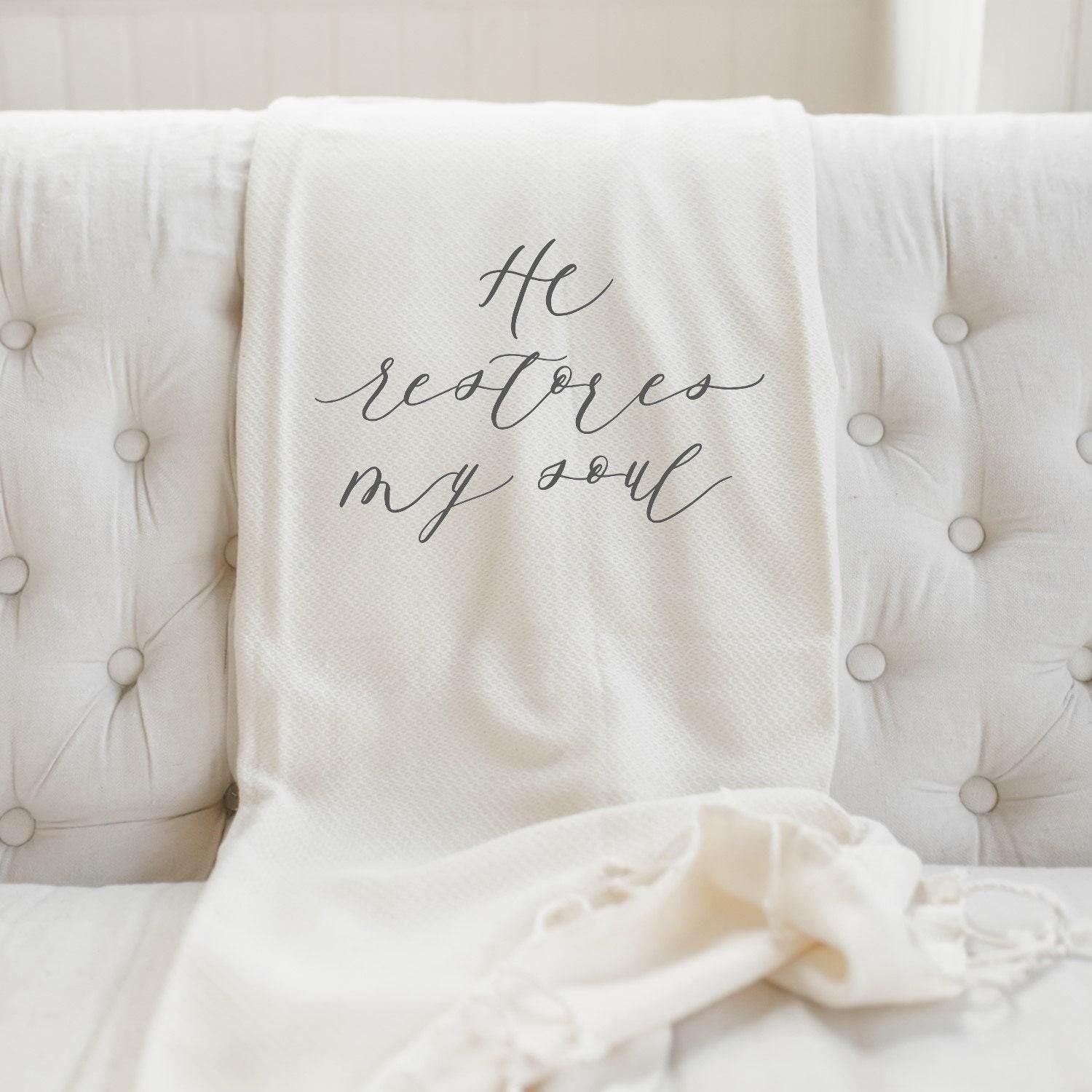 Throw Blankets - He Restores My Soul