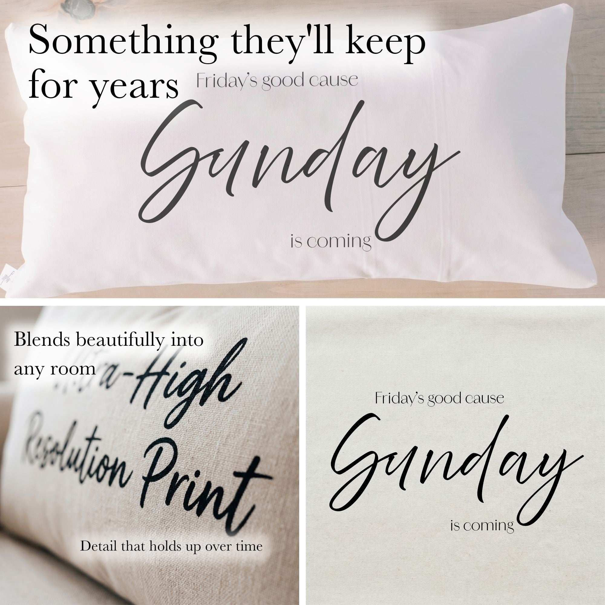Lumbar Pillows - Sunday Is Coming