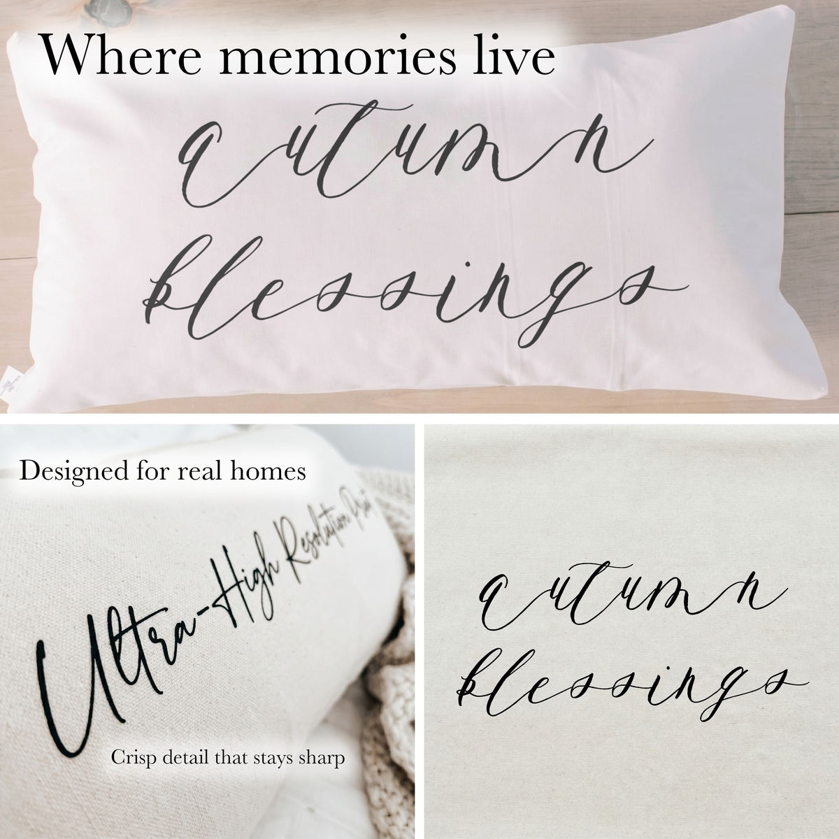 Lumbar Pillows - Autumn Blessings