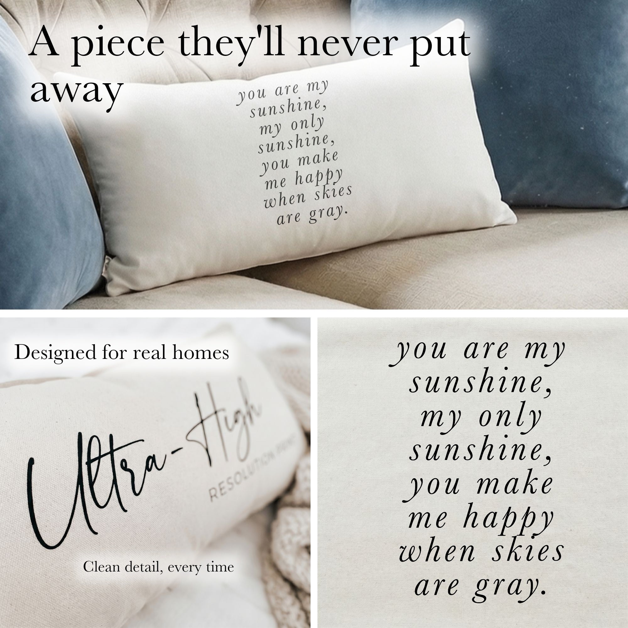 Lumbar Pillows - You Are My Sunshine
