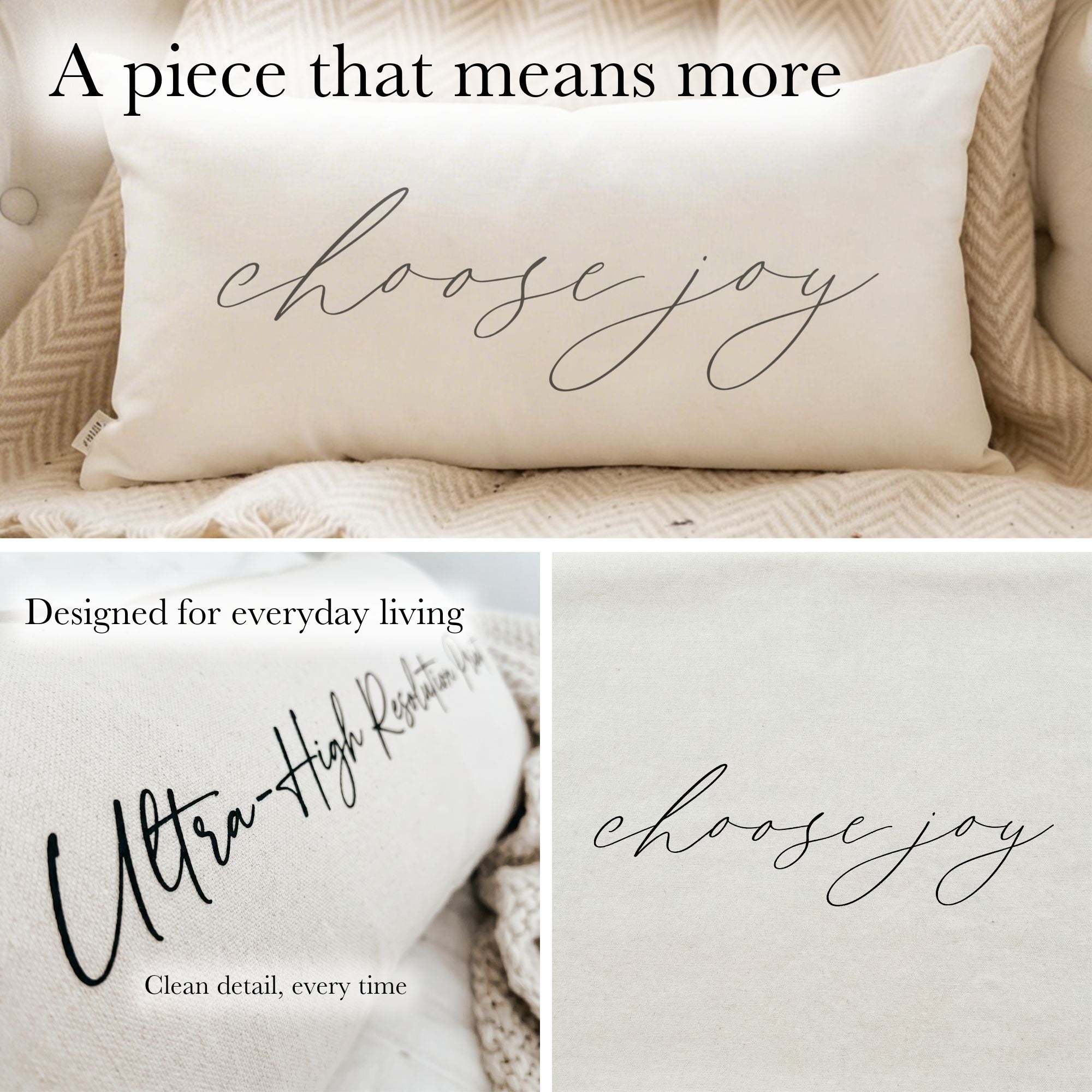 Lumbar Pillows - Choose Joy