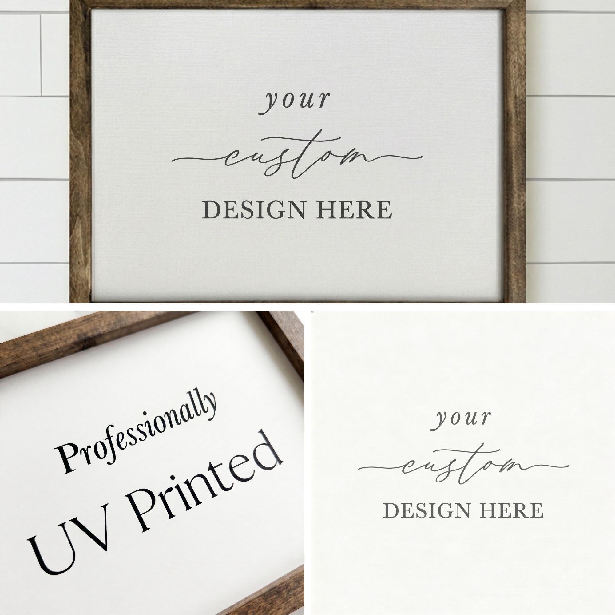 Personalized Wooden Frames - Custom Wood Framed Sign Order!