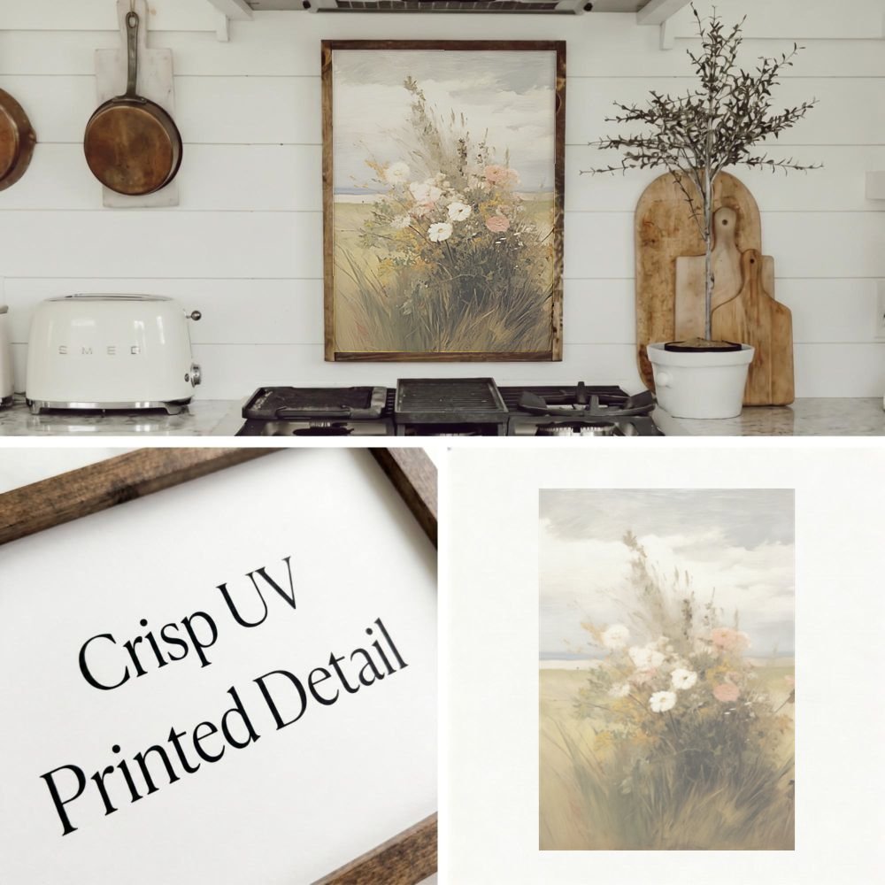 Wooden Frames - Autumn Wildflower Painting