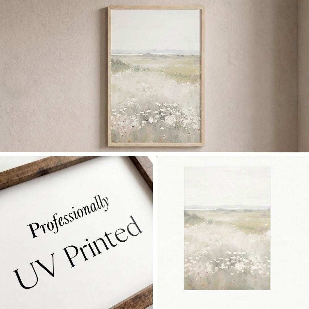 Wooden Frames - Bright Wildflowers Vertical