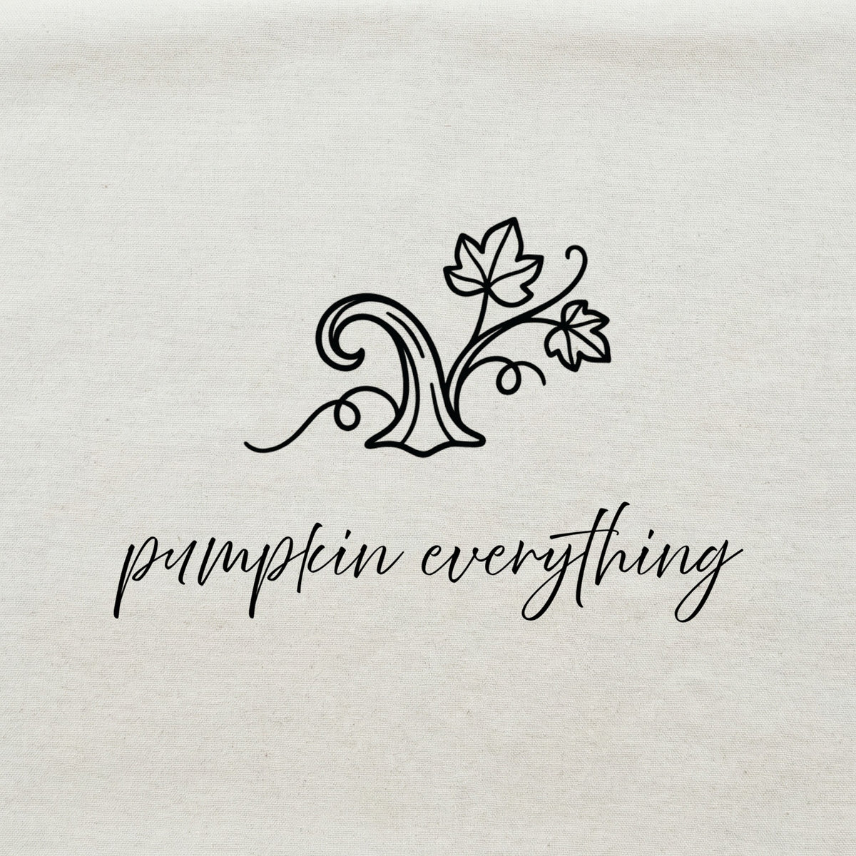Pumpkin Everything Stem Cotton Tea Towel