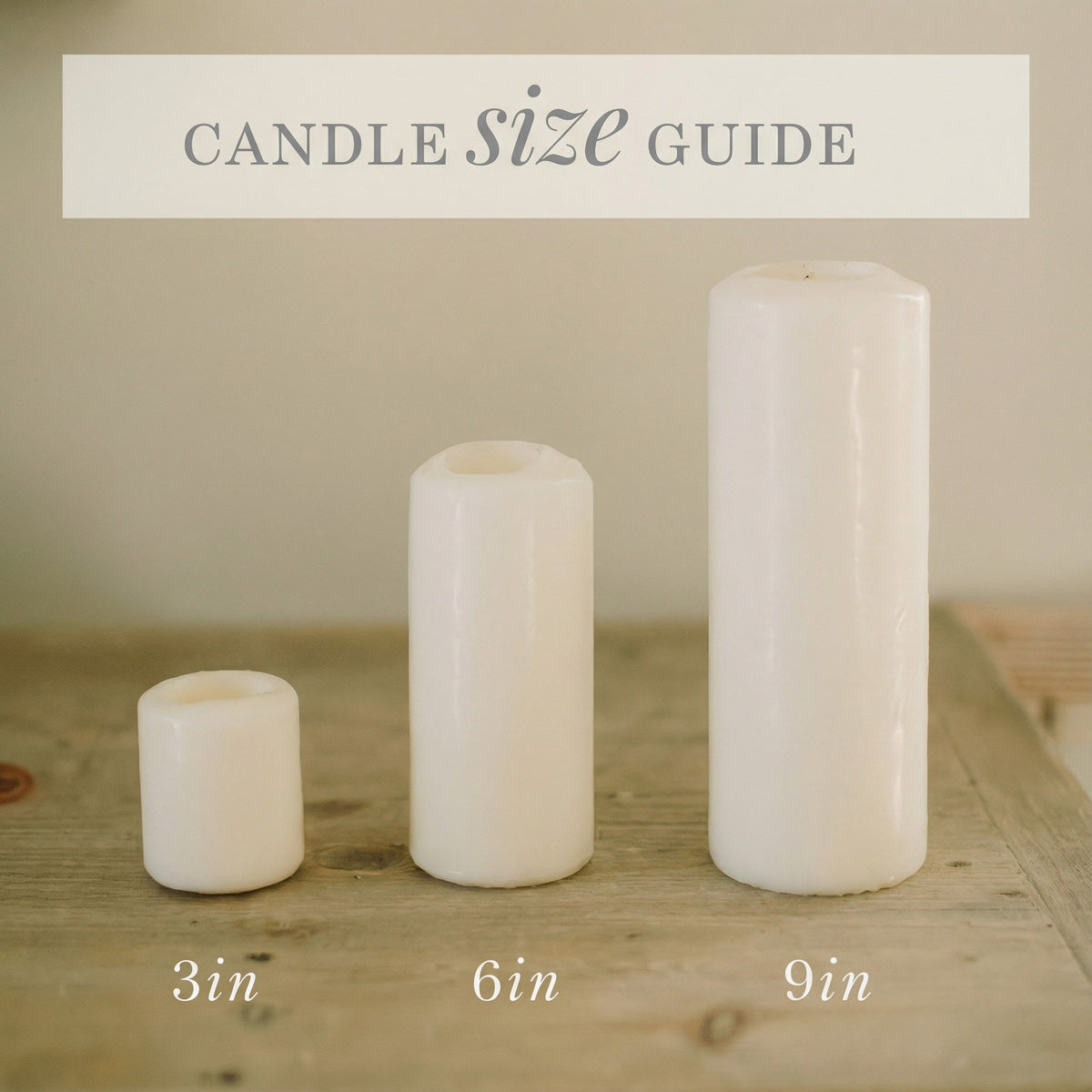 Winter Touch Printed Pillar Candle