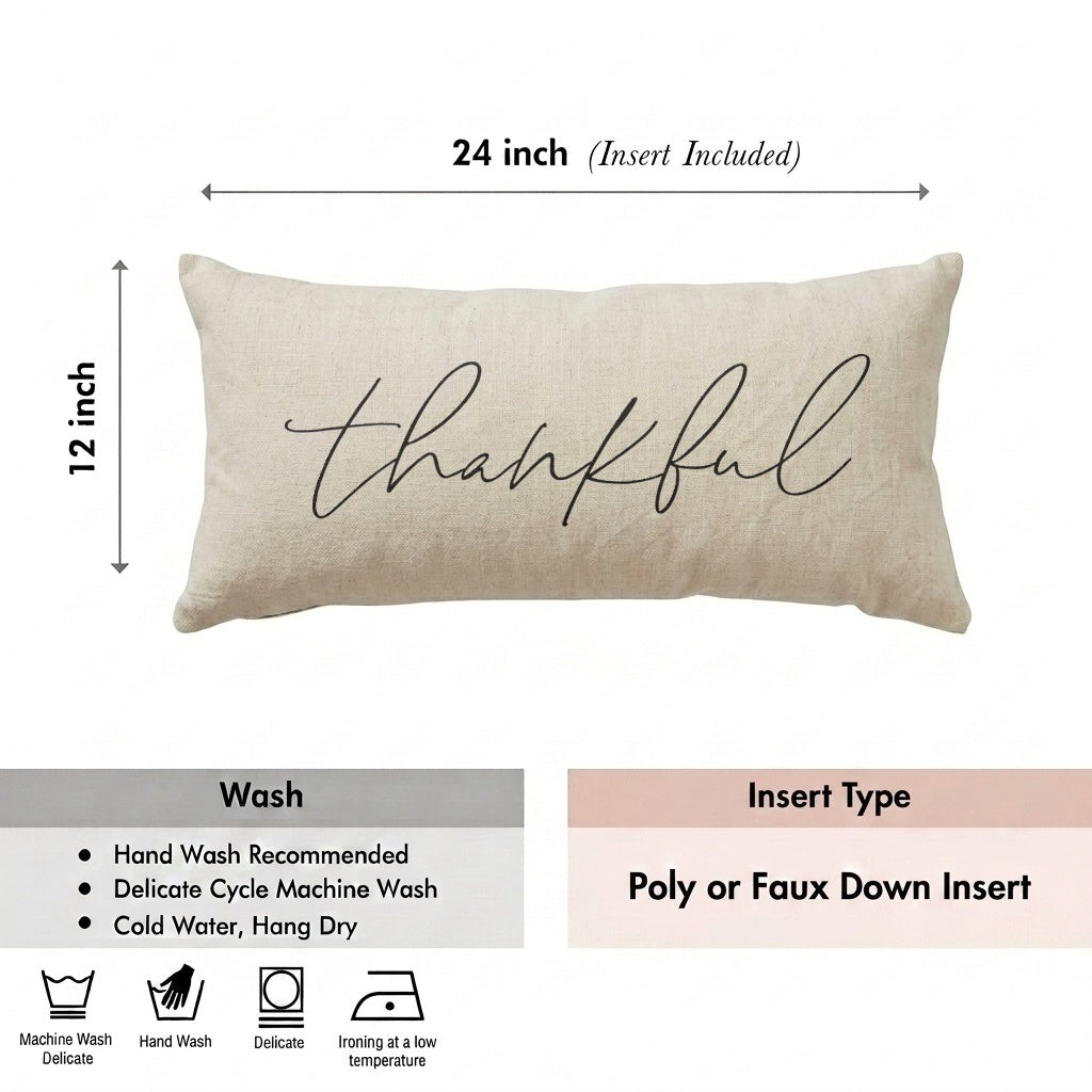Lumbar Pillows - Thankful