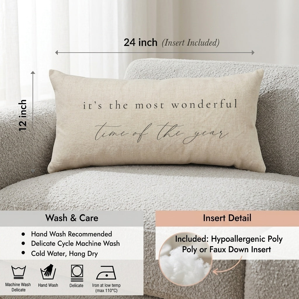 Lumbar Pillows - It's The Most Wonderful Time
