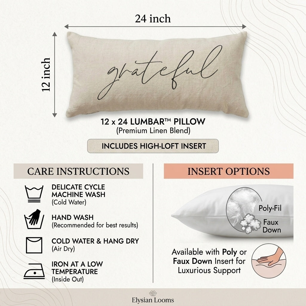 Lumbar Pillows - Grateful