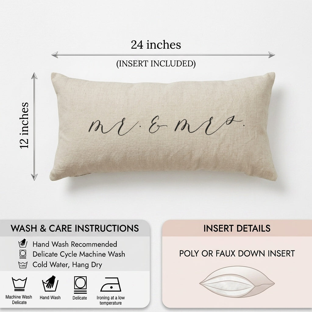 Lumbar Pillows - Mr. & Mrs.
