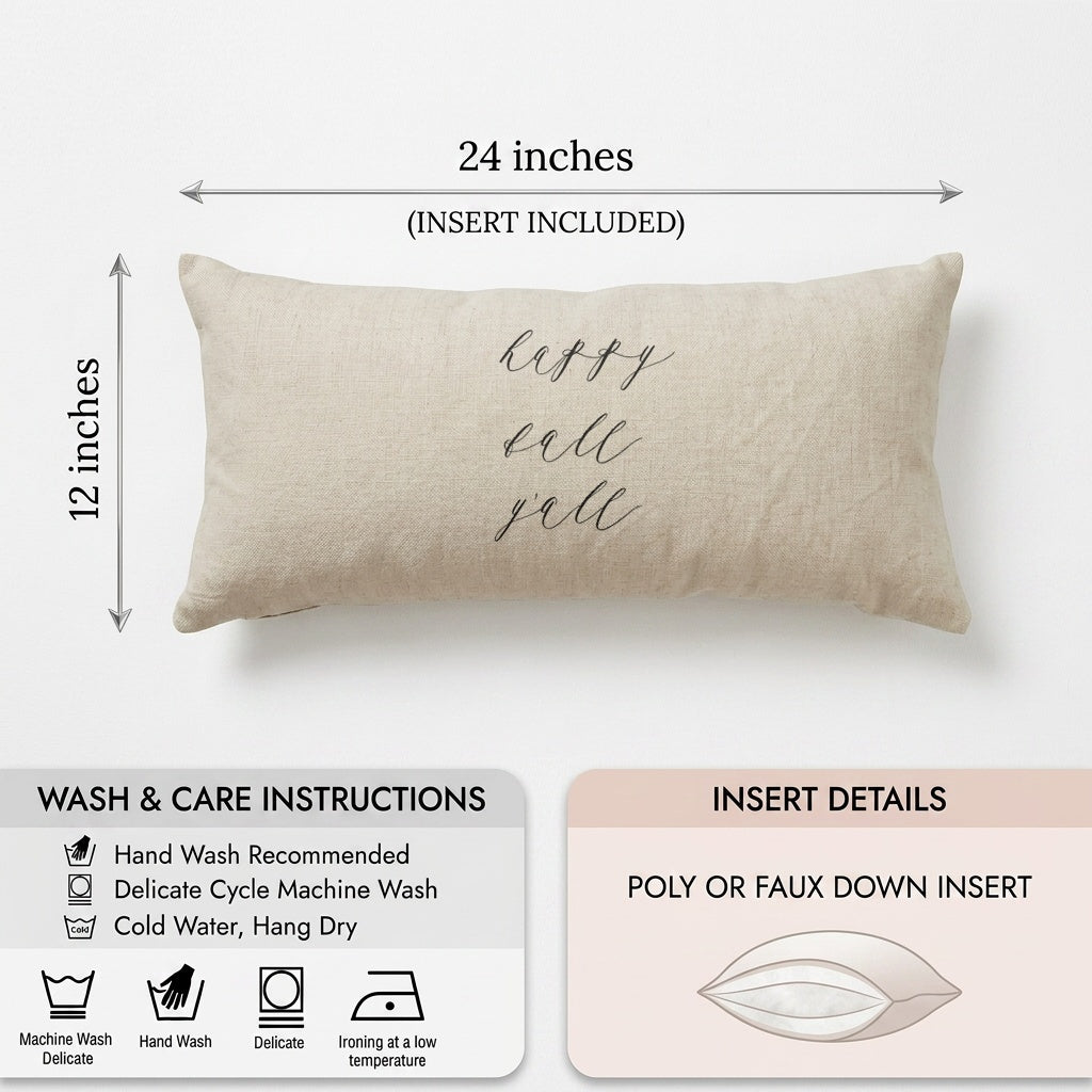 Lumbar Pillows - Happy Fall Yall