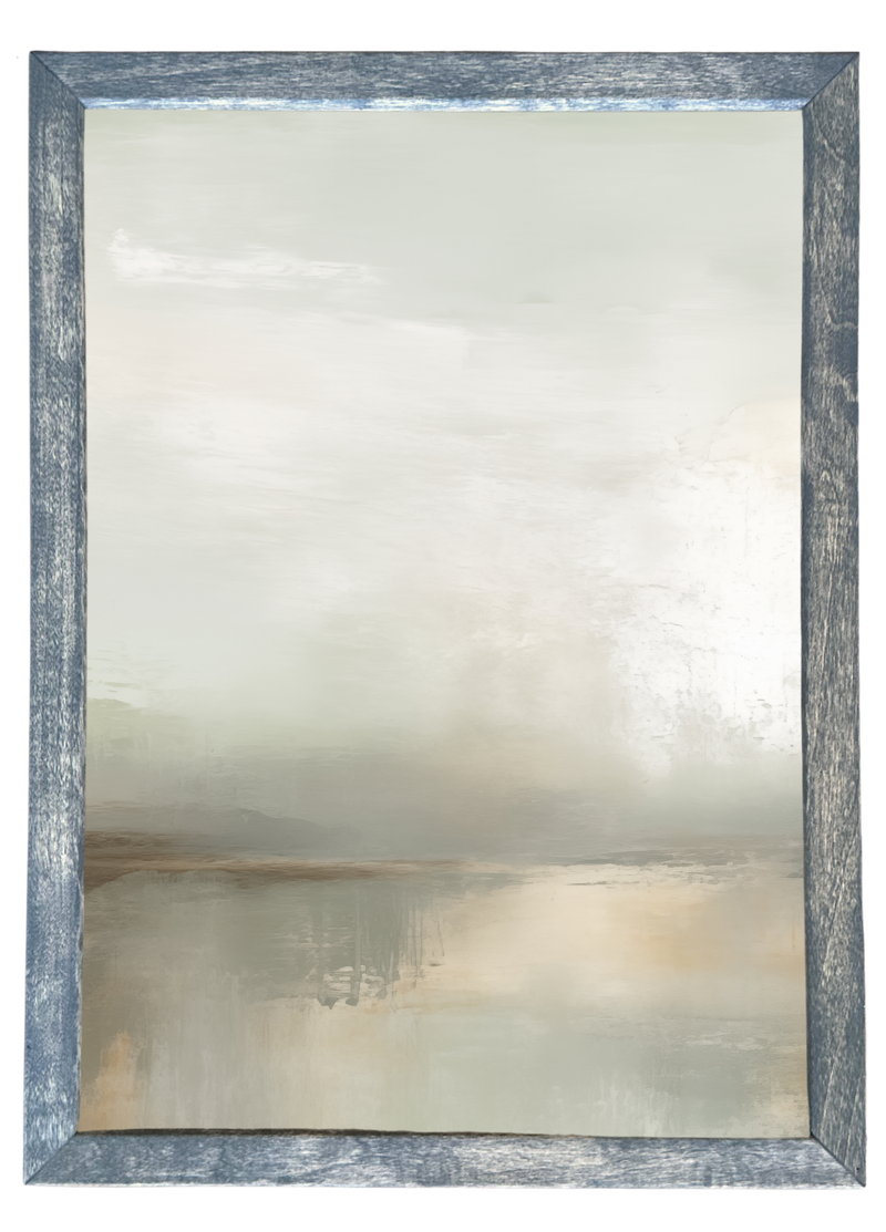 Abstract Grays Wood Framed Print