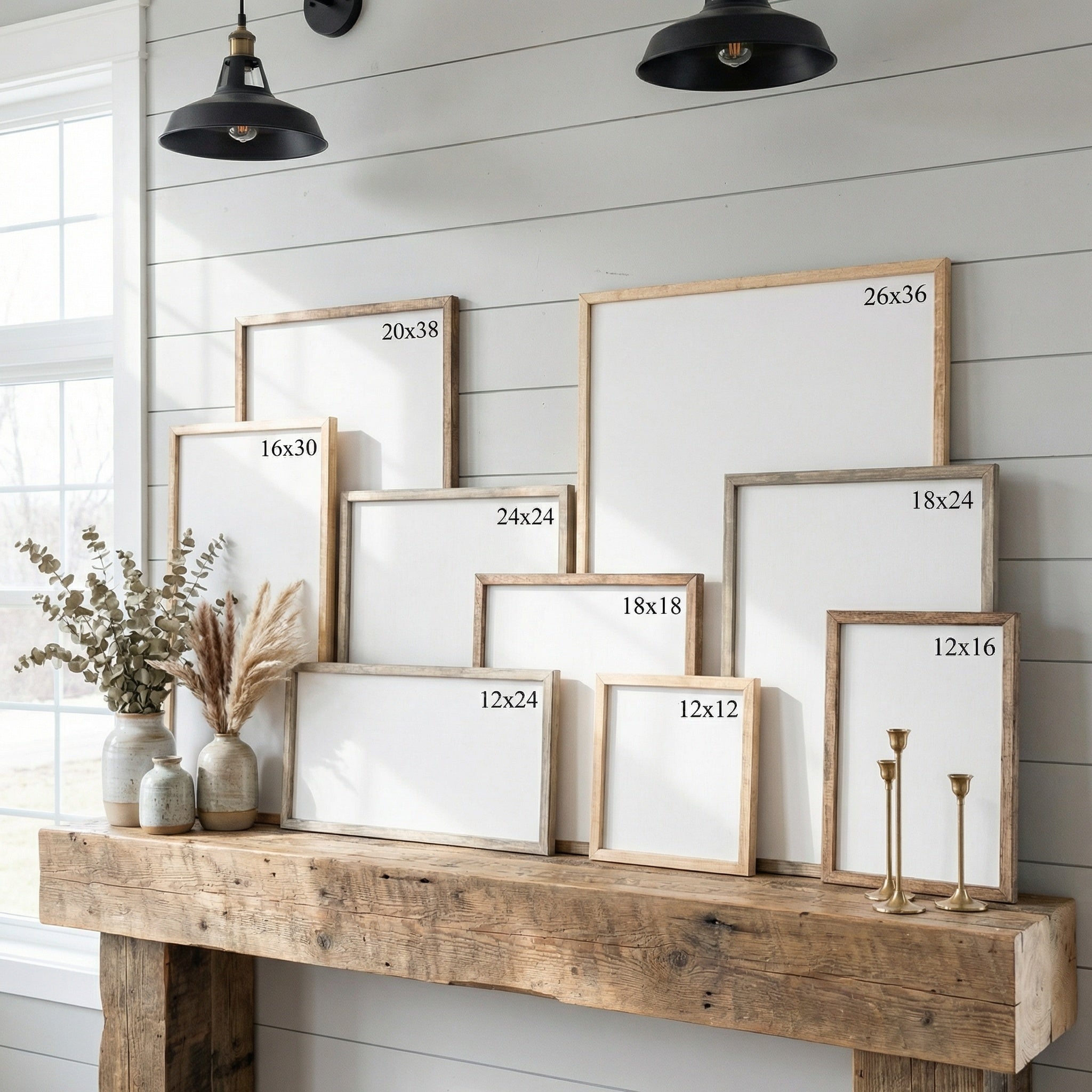 Wooden Frames - Bright Wildflowers Vertical