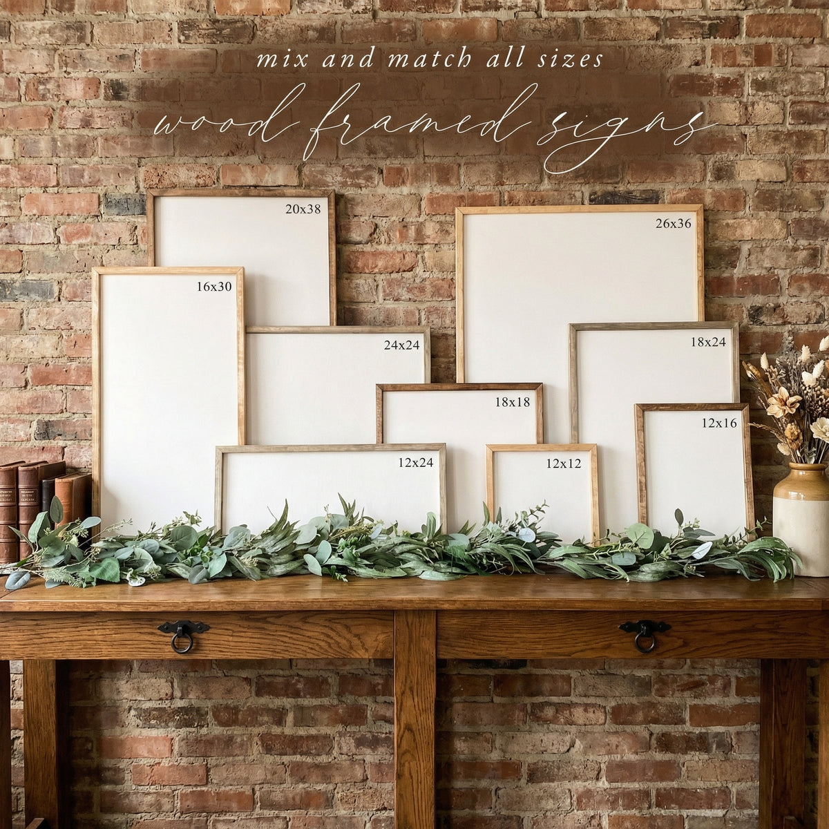 Wooden Frames - Autumn Hues