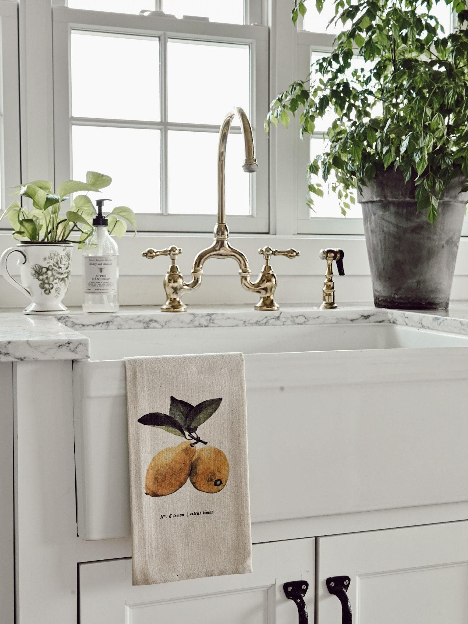 Tea Towel - Fruits + Veggies Color Tea Towel