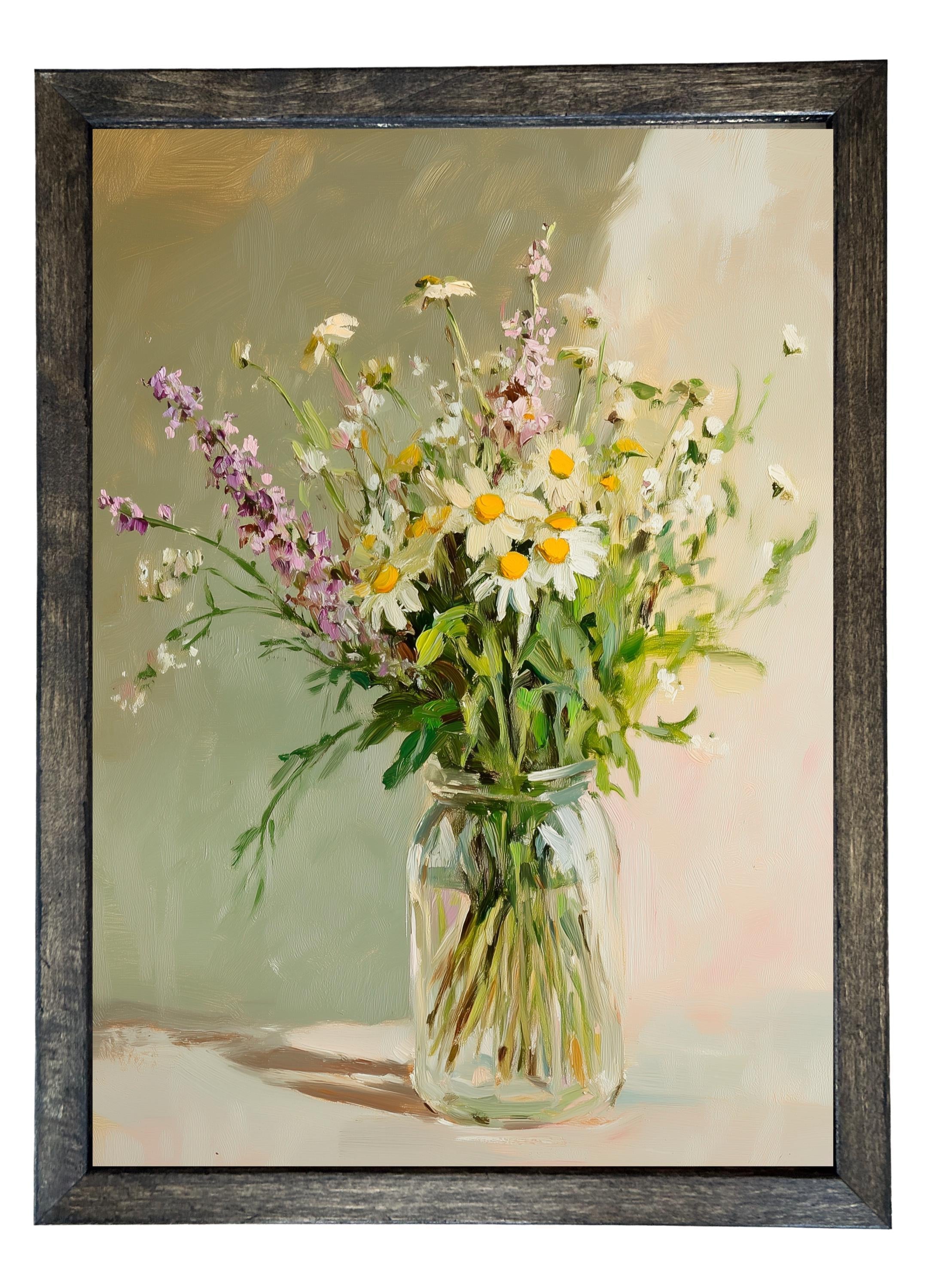 Wooden Frames - Handpicked Wildflower Bouquet