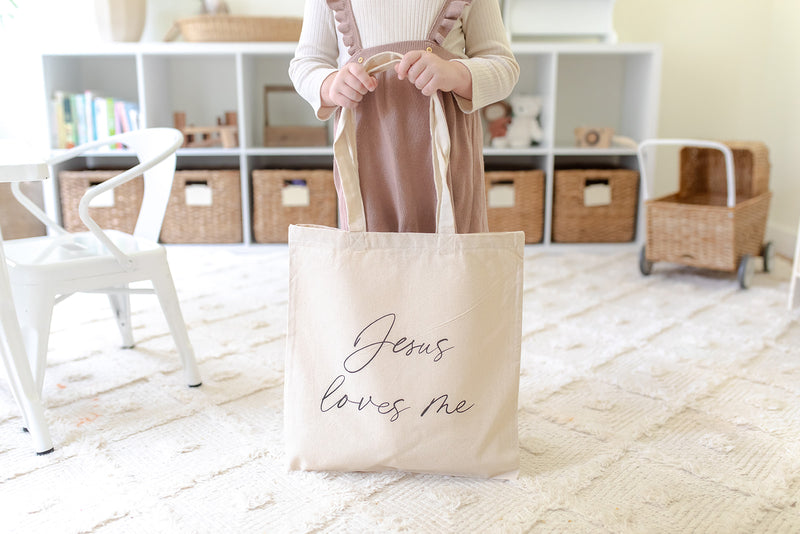 Jesus Loves Me Tote Bag