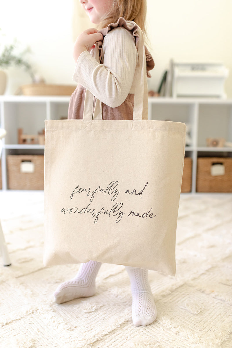 Fearfully and Wonderfully Made Tote Bag