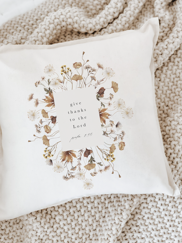 Give Thanks Pillow