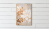 Golden Flower Wood Framed Sign