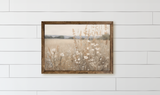 Golden Grass Wood Framed Sign