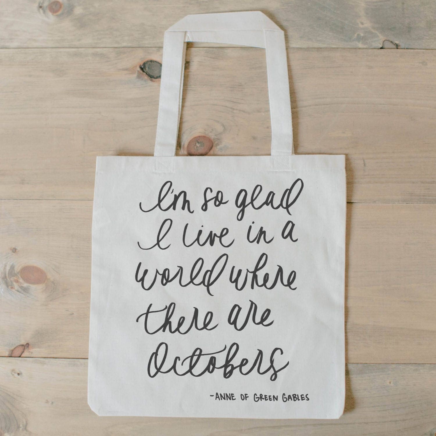 Tote Bag - Octobers, fall decor, apple picking, autumn essentials, housewarming gift, lifestyle decor, accessory bag