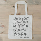 Tote Bag - Octobers, fall decor, apple picking, autumn essentials, housewarming gift, lifestyle decor, accessory bag