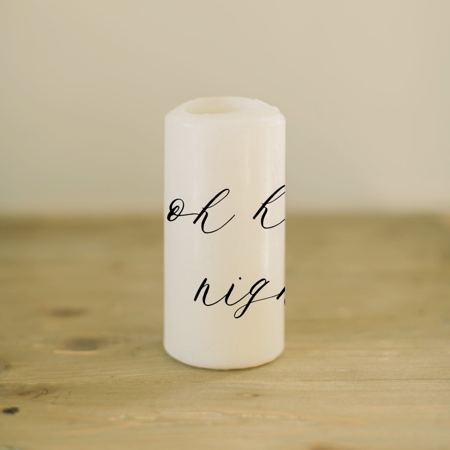 Christmas Pillar Candle - Oh Holy Night, home decor, housewarming gift, rustic, Christmas Decor, Holiday Decor, Christmas Gift