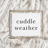 Calligraphy Print - Cuddle Weather Type, modern calligraphy, home decor, 5x7 and 8x10, wall hanging, standing, fall decor, autumn