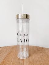 Clear Tumbler - Boss Lady
