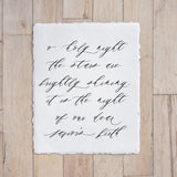 Christmas Calligraphy Print - Oh Holy Night Full, Winter Decor, Gift, Holiday Gift, Seasonal Home Decor, Christmas decor, wall hanging