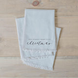 Christmas Napkin - Have Yourself a Merry Little Christmas, present, housewarming gift, tableware, place setting, set the table, linen napkin