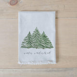 Christmas Napkin Set - Winter Wonderland Watercolor, Home Decor, Housewarming, Tableware, Place Setting, Table Setting, Seasonal Decor