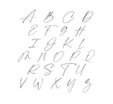 Throw Pillow - Personalized Christmas Wreath Last Name Initial With Est. Year - Wedding Gift, Engagement Gift, Organic Cotton, Christmas